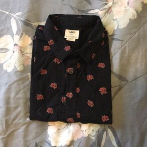 Vans button up t-shirt